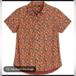 Outdoor Research Women’s Orange Floral Rooftop SS Shirt